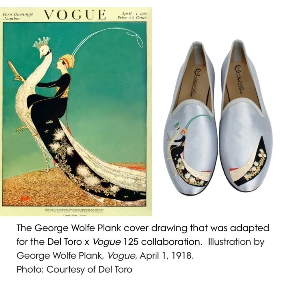 Del Toro x Vogue 125 special edition collaboration Satin Slippers Flats 6